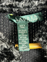Ralph Lauren Black Lambswool Cardigan Jacket