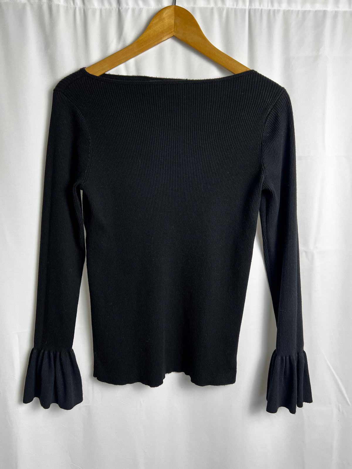 Ralph Lauren Boatneck Knit Jumper with Bell Sleeves Size L