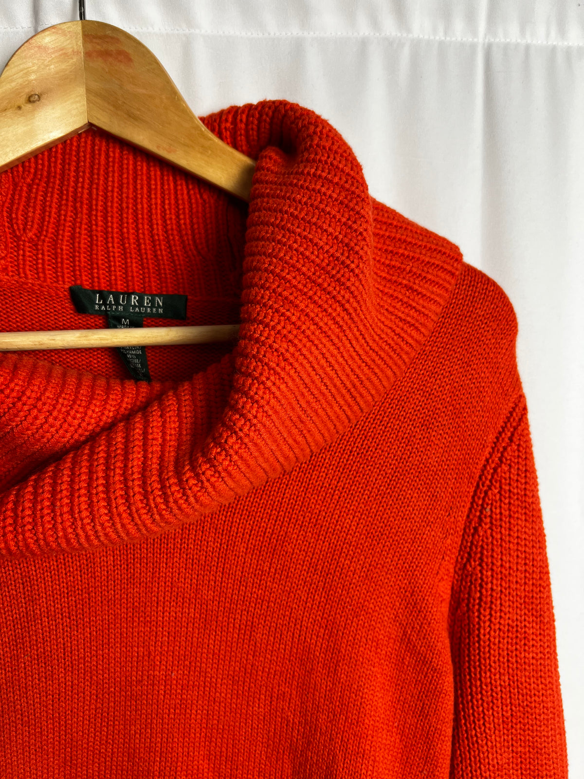 Ralph Lauren Wool Blend Cowl Neck Sweater