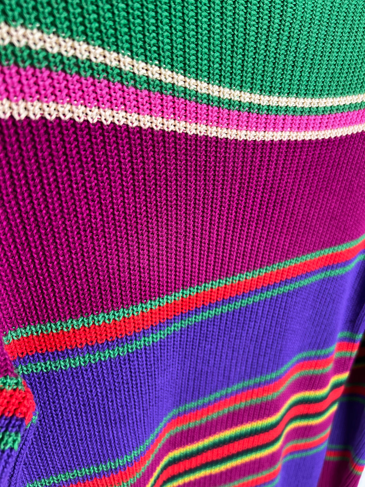 Ralph Lauren Multi Colour Striped Boat Neck Sweater