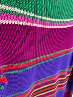 Ralph Lauren Multi Colour Striped Boat Neck Sweater