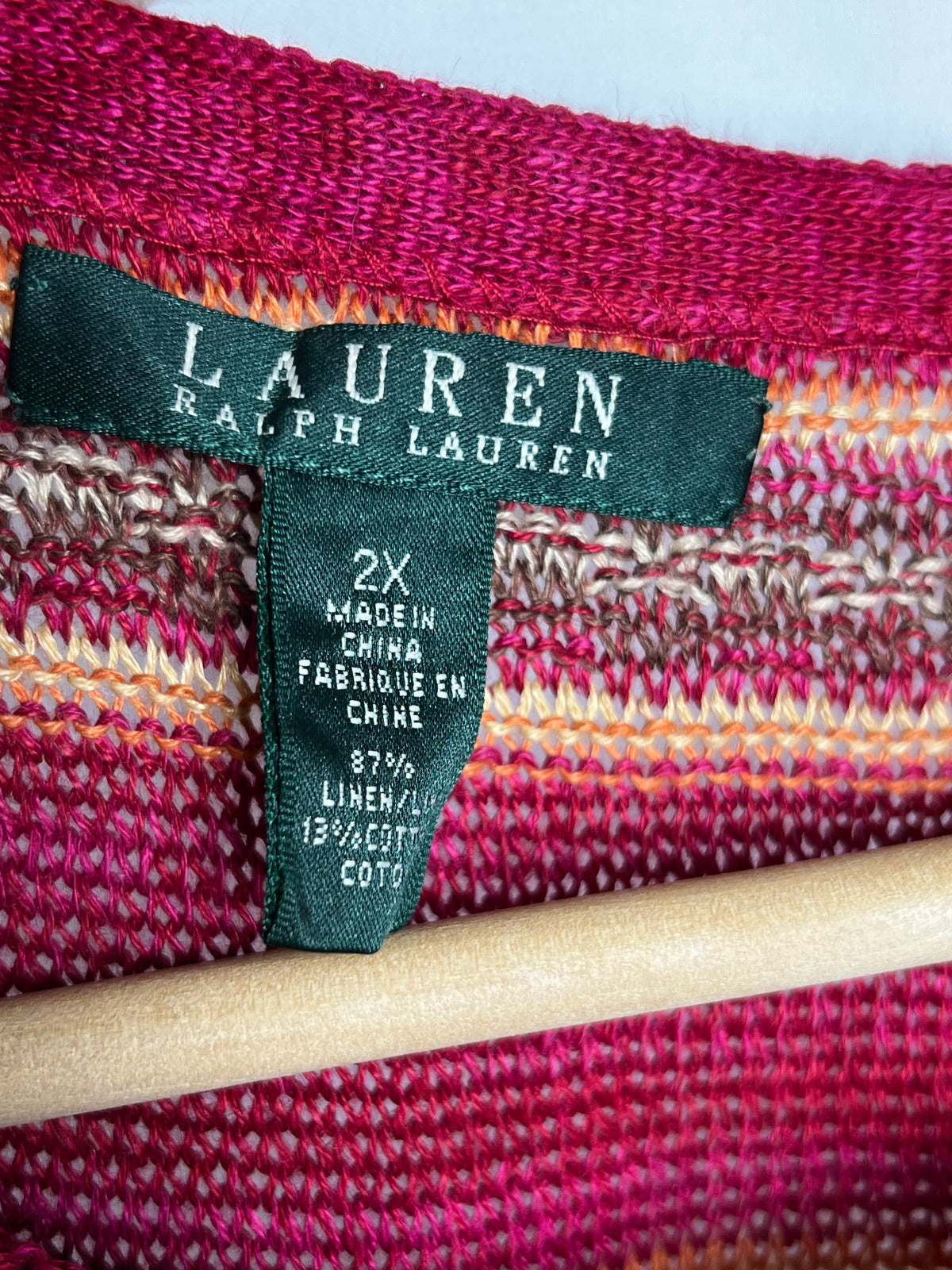 Ralph Lauren Linen Knit Sleeveless Dress Long Top