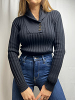 Ralph Lauren Ribbed Shawl Collar Sweater