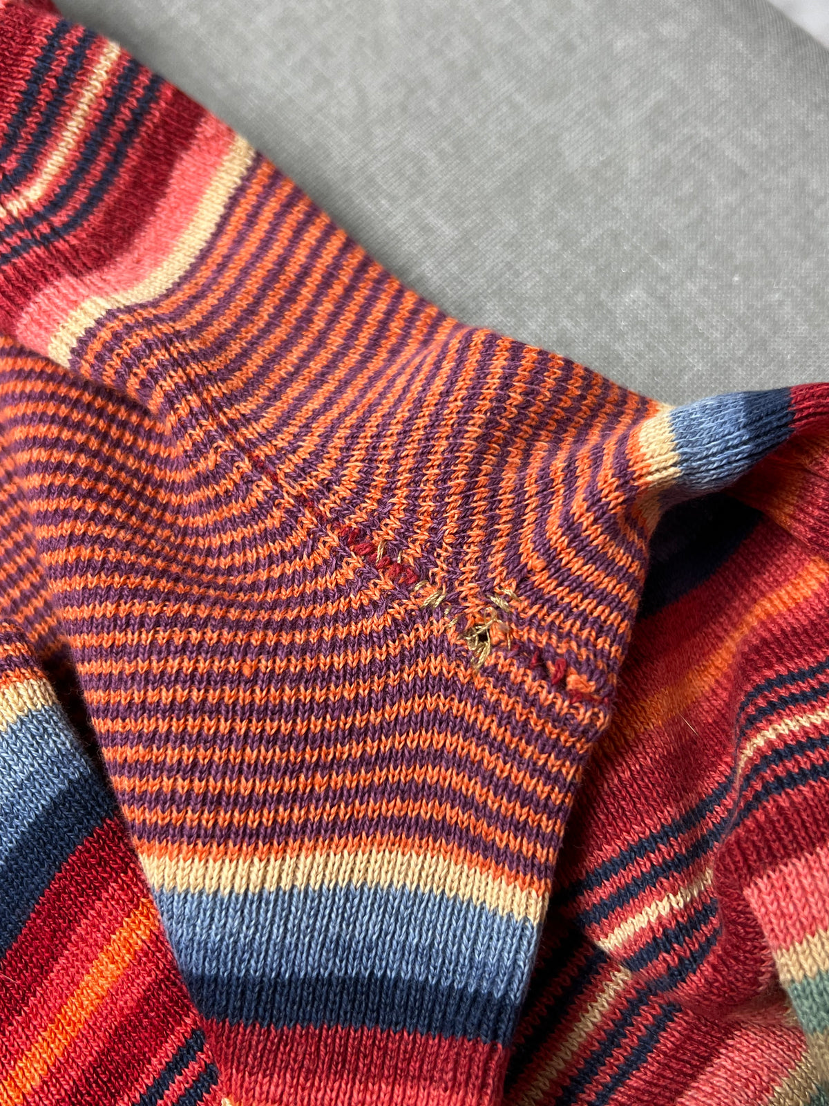 Ralph Lauren Linen Blend Colourful Striped Knit Sweater Size S