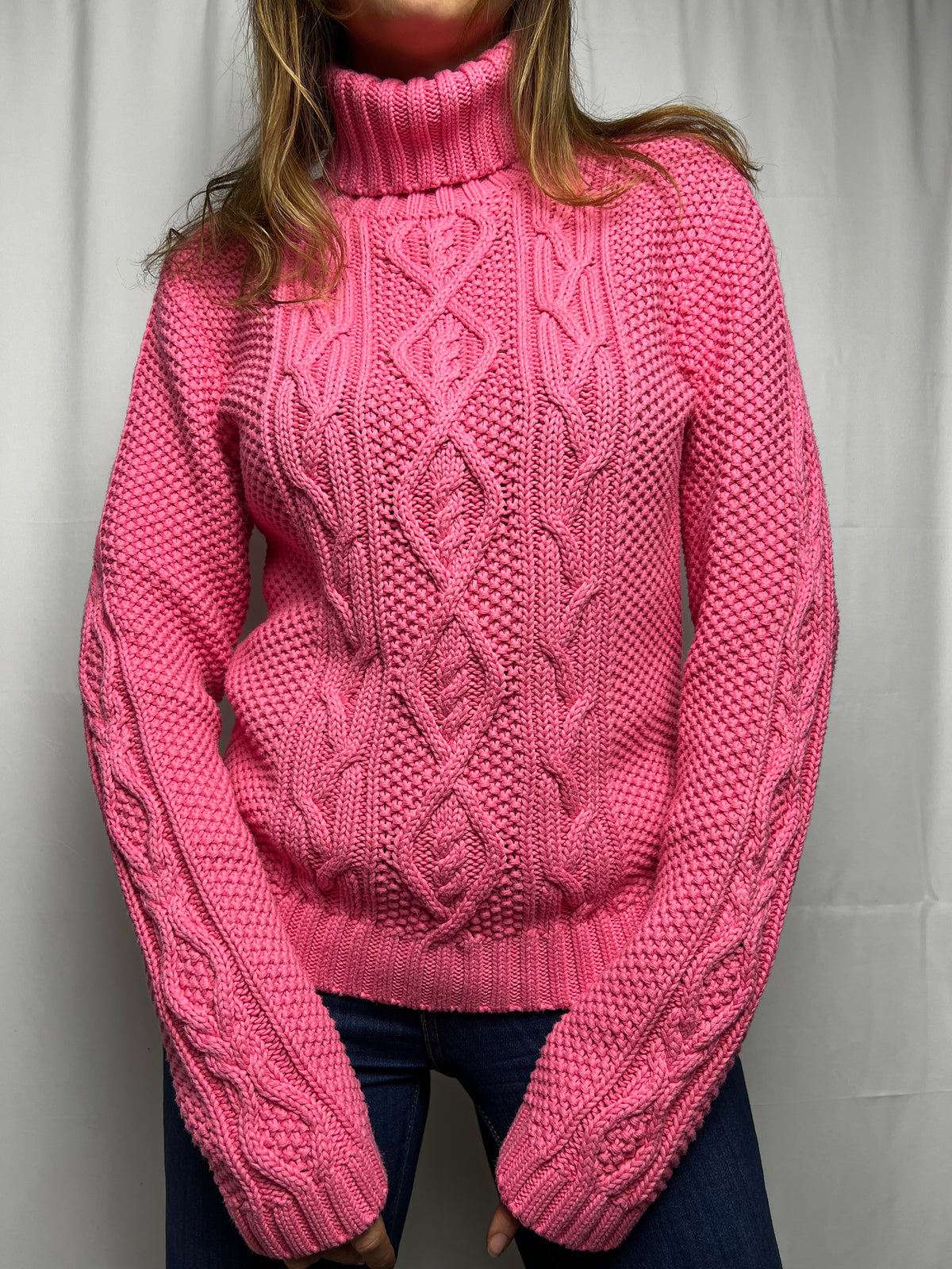 Ralph Lauren Chunky Cable Knit Turtleneck Sweater