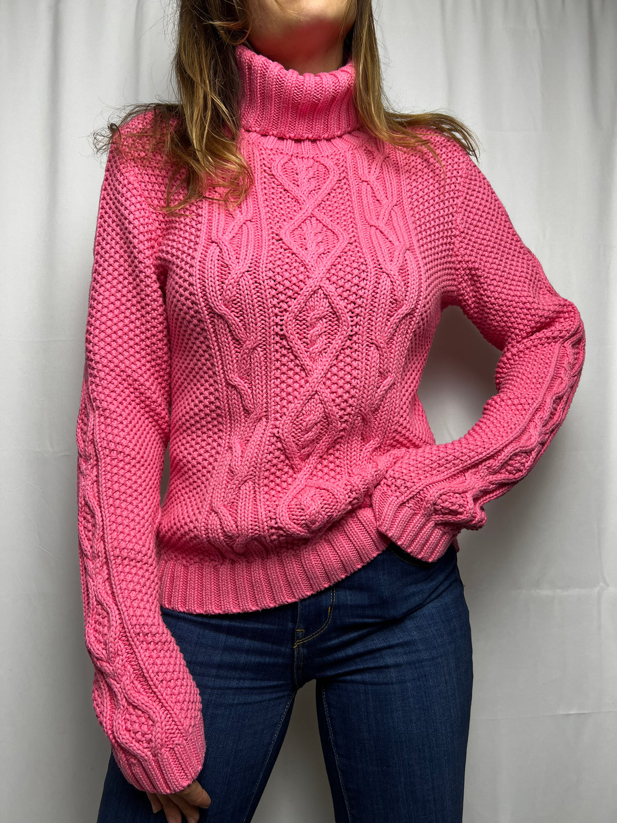 Ralph Lauren Chunky Cable Knit Turtleneck Sweater