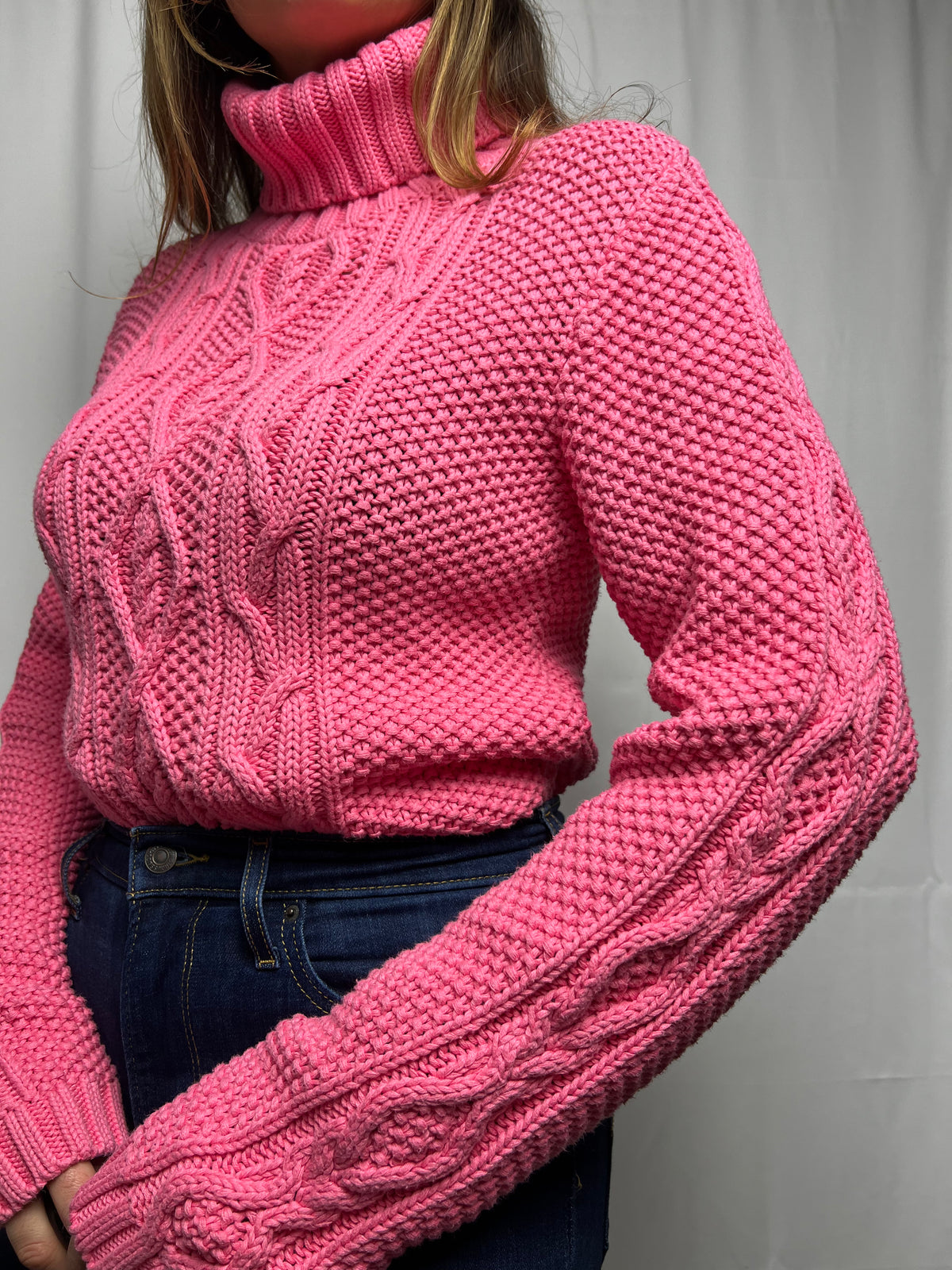 Ralph Lauren Chunky Cable Knit Turtleneck Sweater