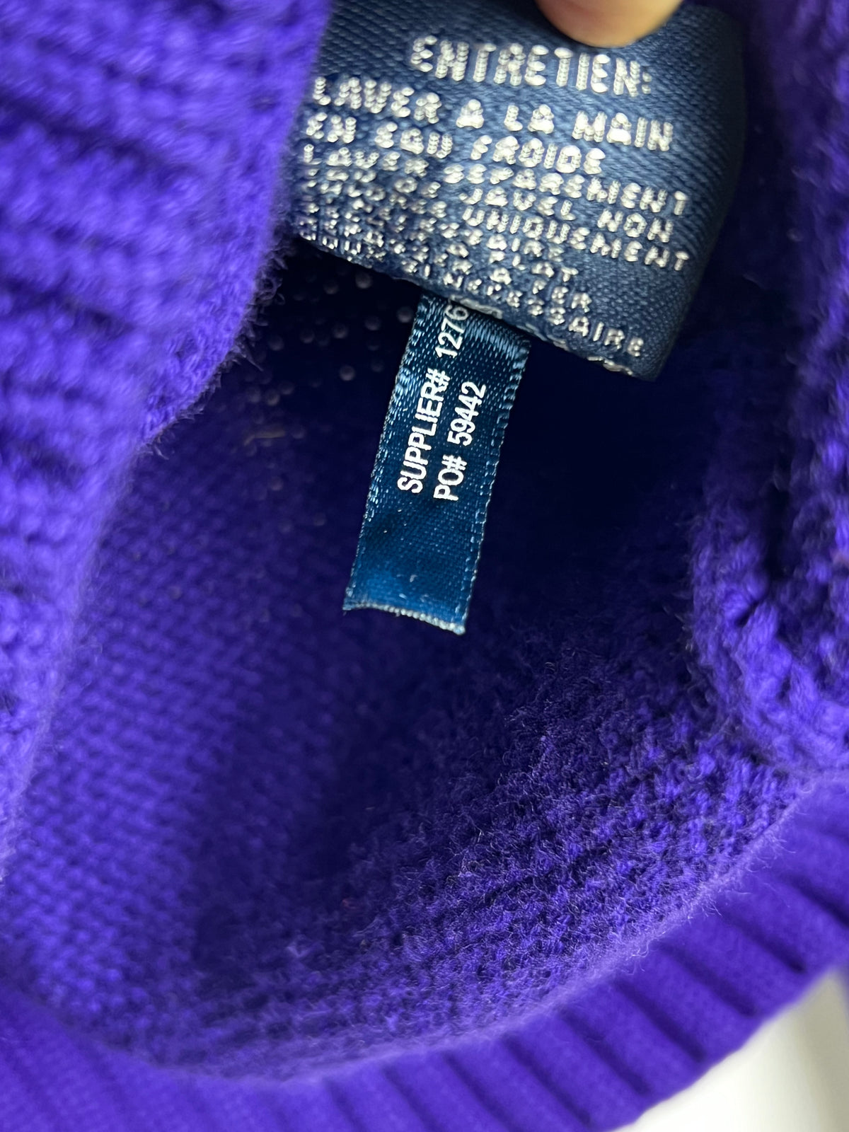 Ralph Lauren Shawl Collar Sweater With Embroidered Logo