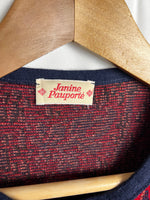 Vintage Janine Pauporté Wool Cardigan Made in France Size M