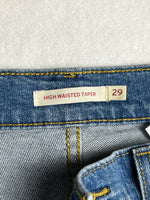 Levis High Waisted Taper Jeans W29 L27
