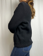 Ralph Lauren Black Lambswool Cardigan Jacket