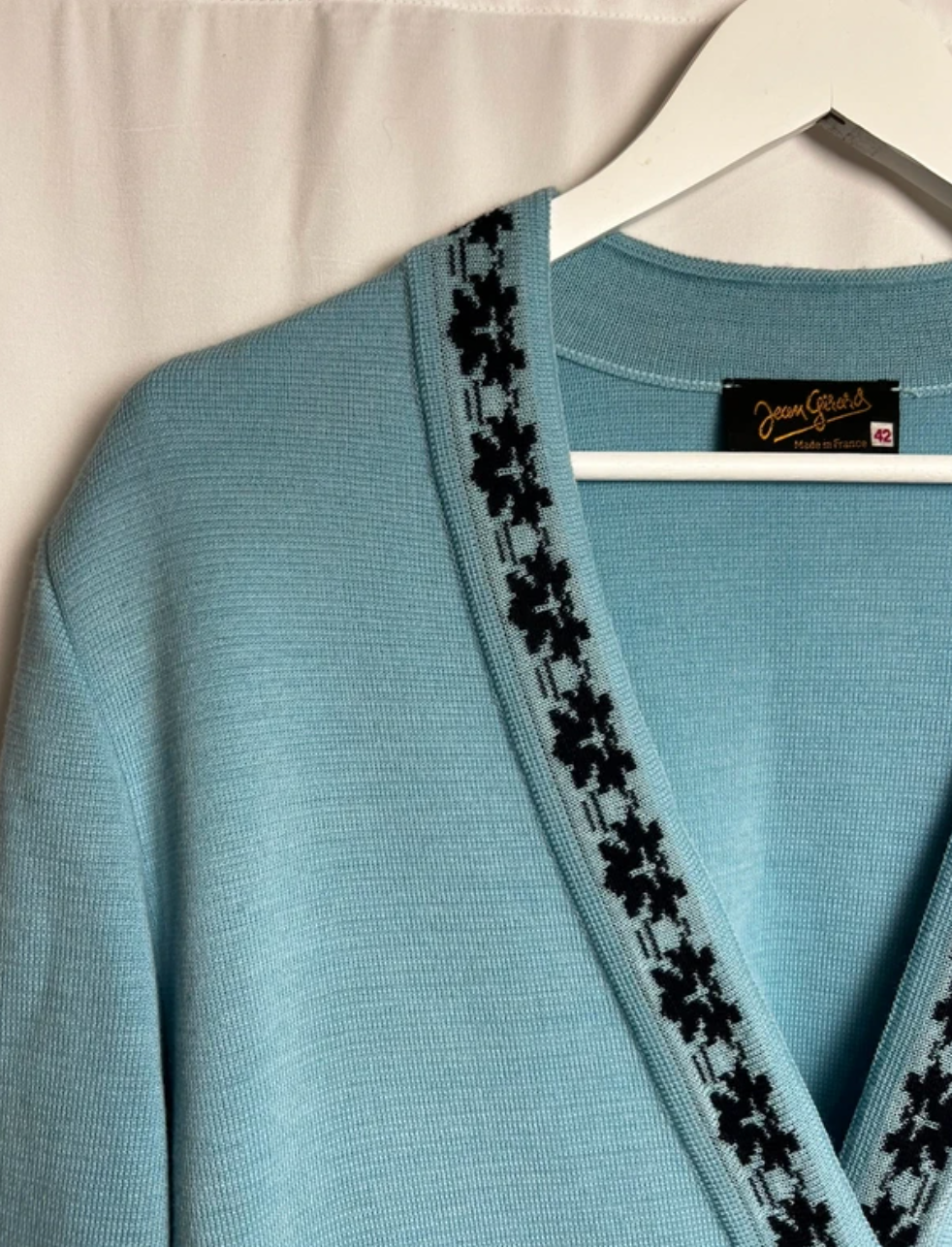Jean Girard Wool Cardigan Made In France size XL