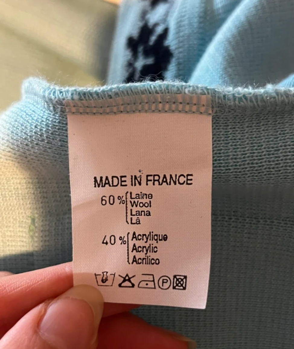 Jean Girard Wool Cardigan Made In France size XL