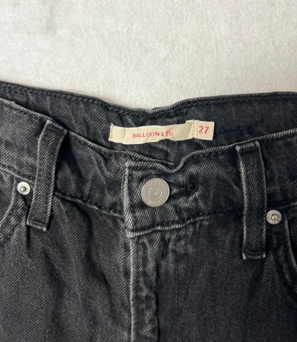 Levis Balloon Leg Jeans W27 L26 100% Cotton size S