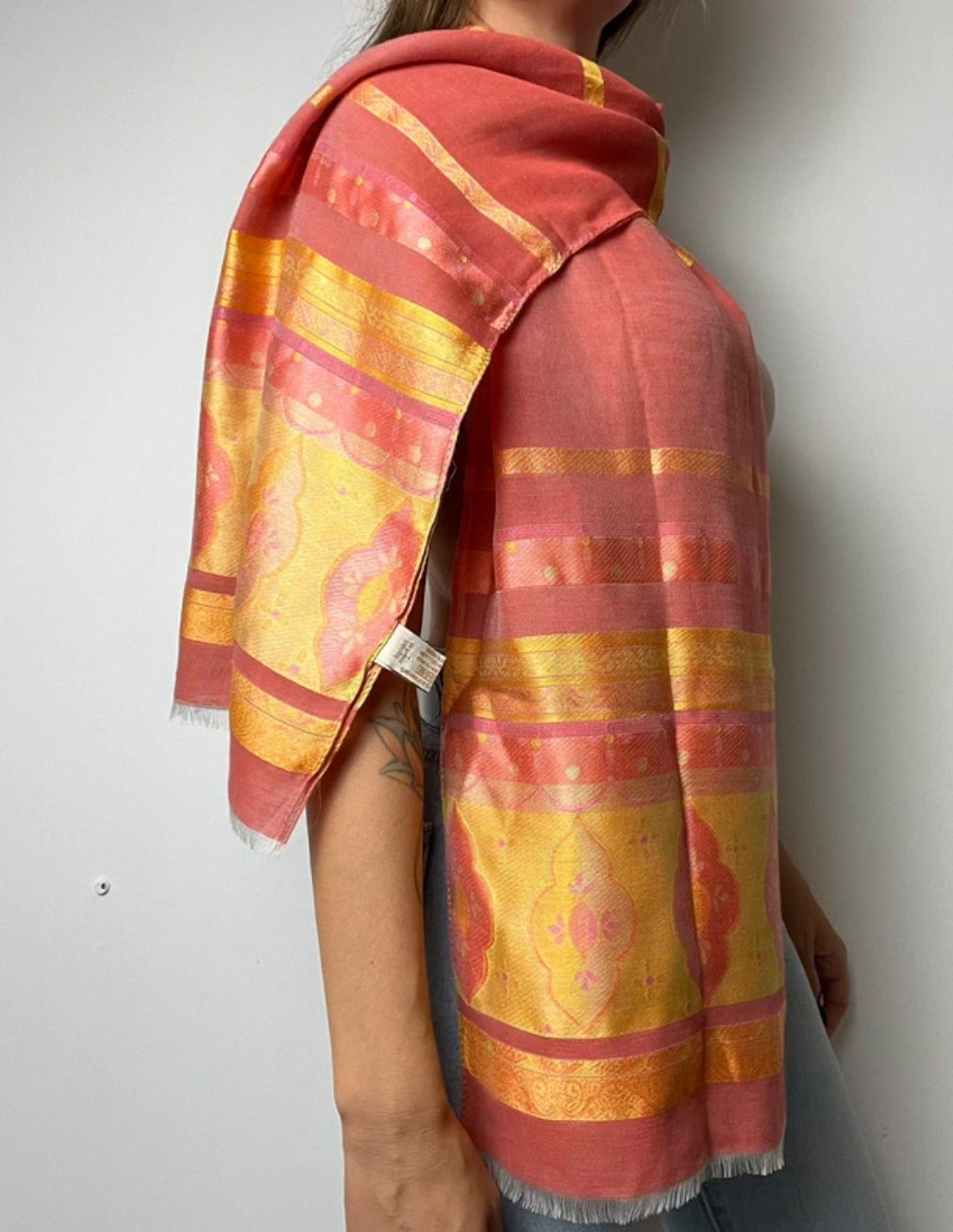 Silk Linen Blend Scarf Made In France