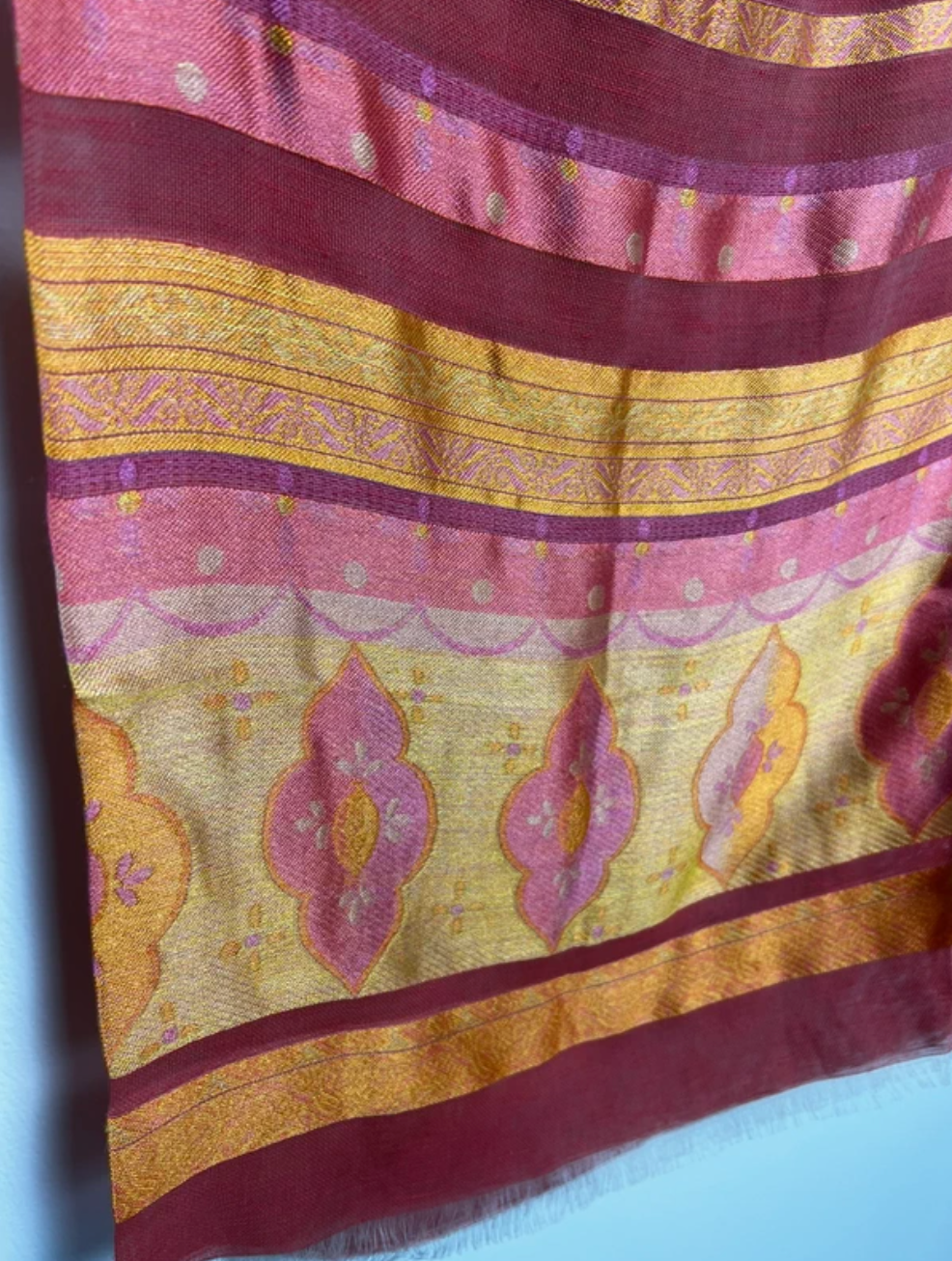 Silk Linen Blend Scarf Made In France