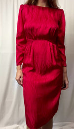 Vintage Argenti 100% Pure Silk Dress Made In Hong Kong Size S
